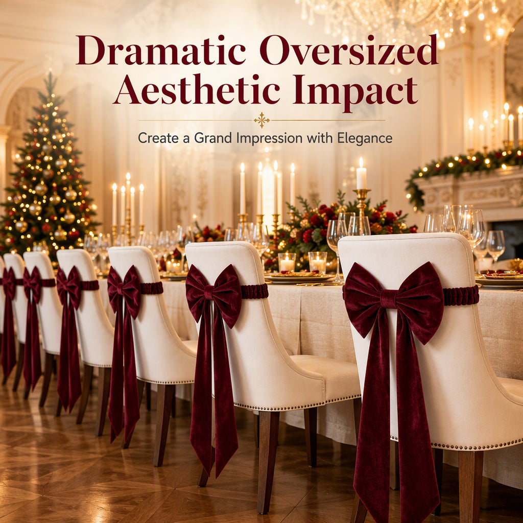 🎄🔥 50% Off! 🎀 Large Velvet Christmas Bows — Festive Decorations for Christmas Trees, Doors, and Your Home